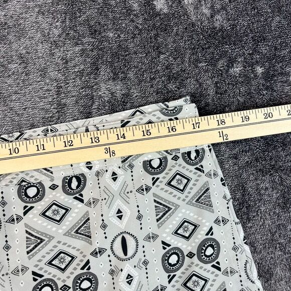 Rip Skirt Hawaii Wrap Skirt L Aztec Tribal Gray Stretch Unlined Mini Swim - Picture 6 of 10
